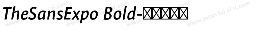 TheSansExpo Bold字体转换